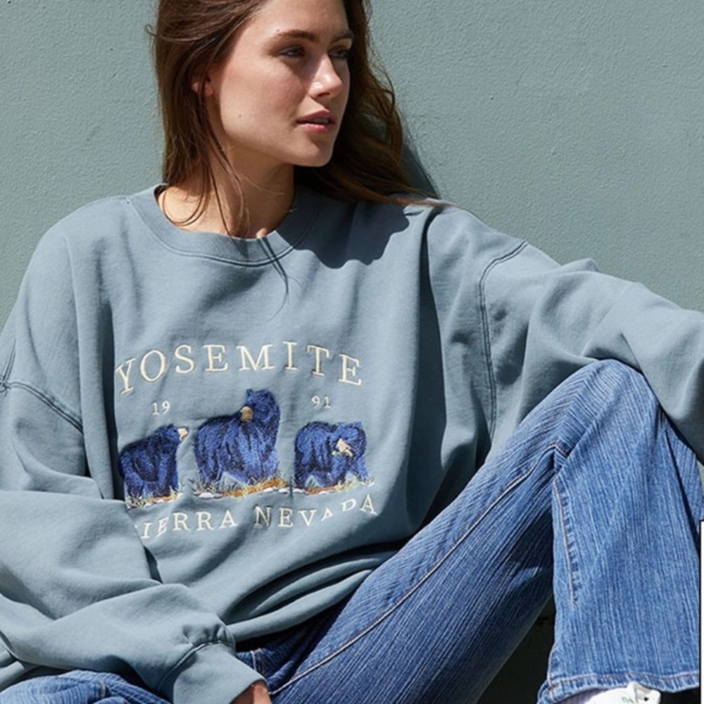Brandy Melville John Galt Yosemite Sweatshirt with pockets